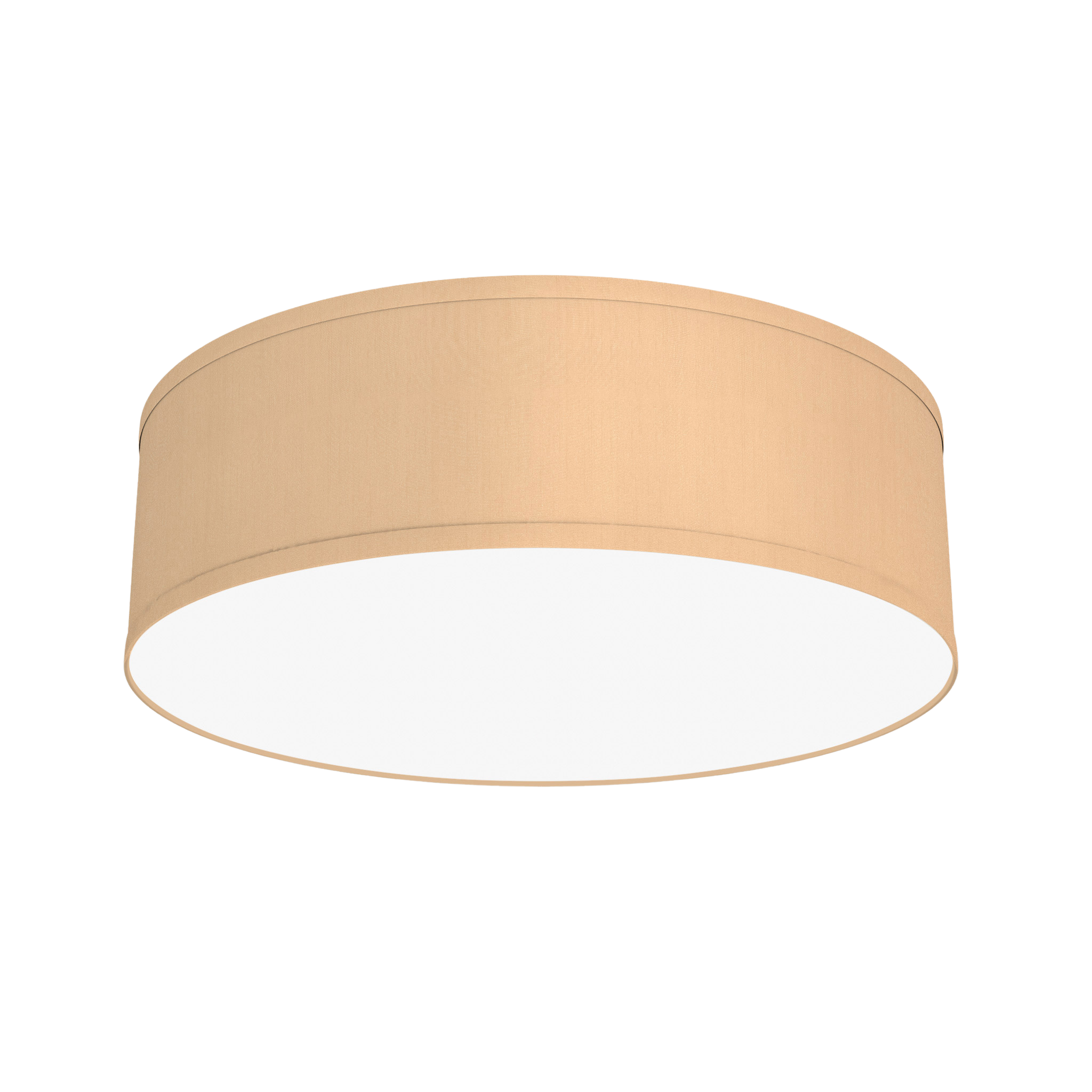 The Amy Semi Flush Mount from Seascape Fixtures in silk, champagne color.