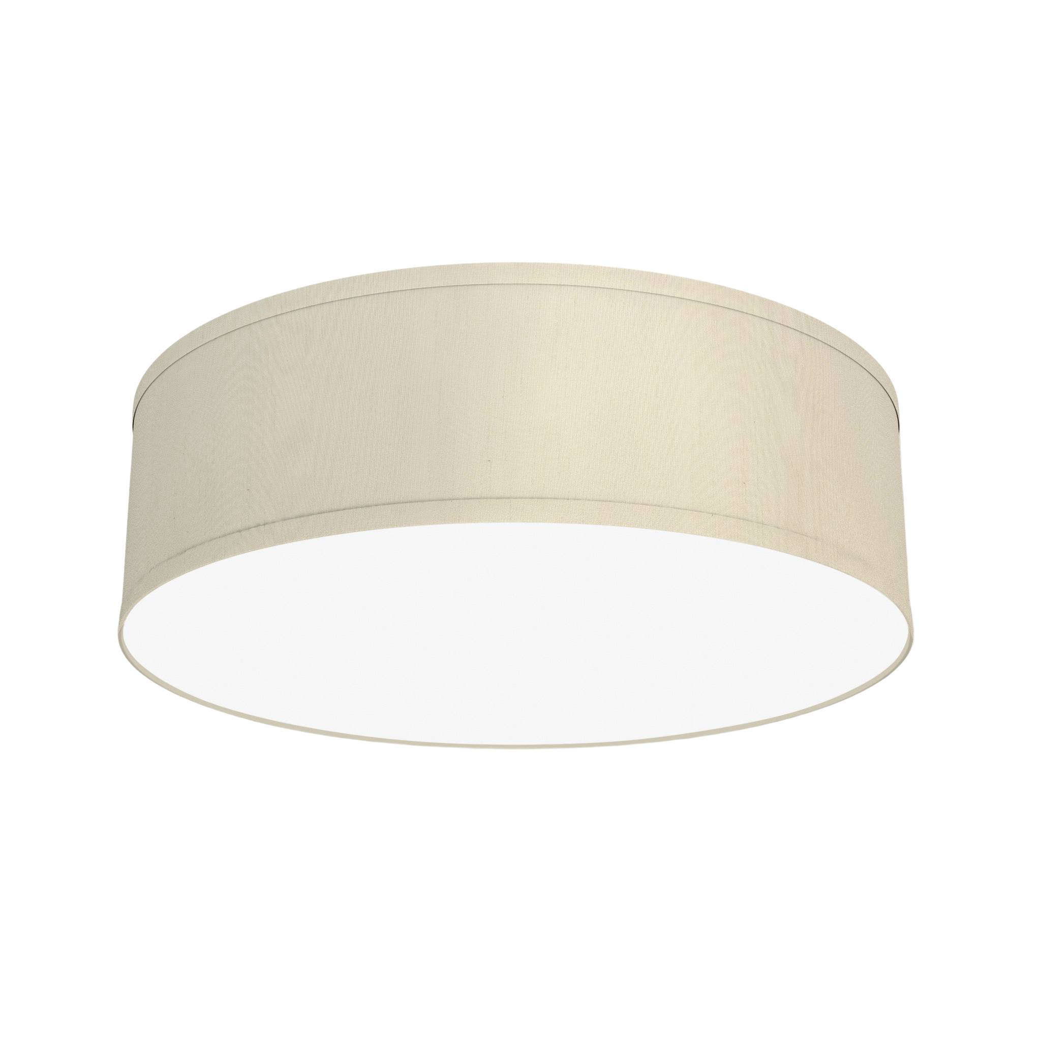 The Amy Semi Flush Mount from Seascape Fixtures in silk, cream color.