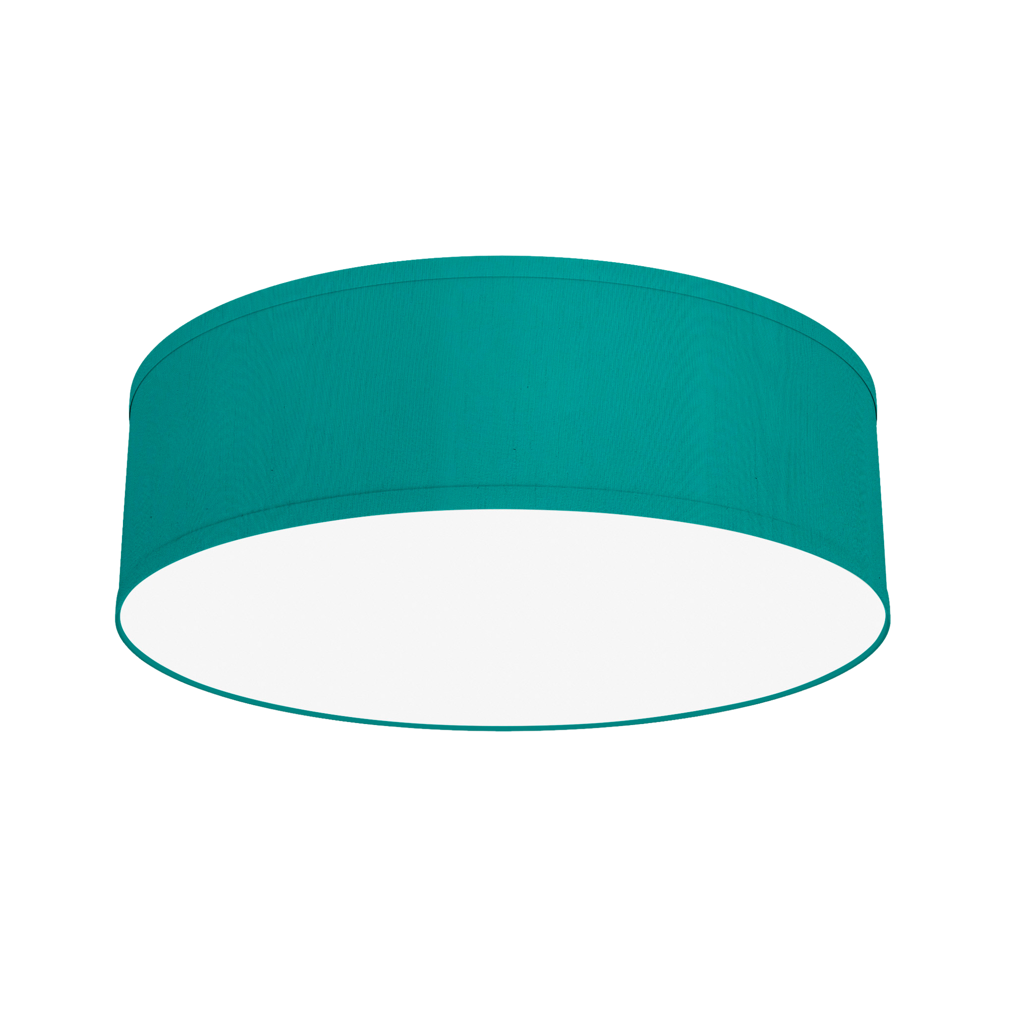 The Amy Semi Flush Mount from Seascape Fixtures in silk, turquoise color.