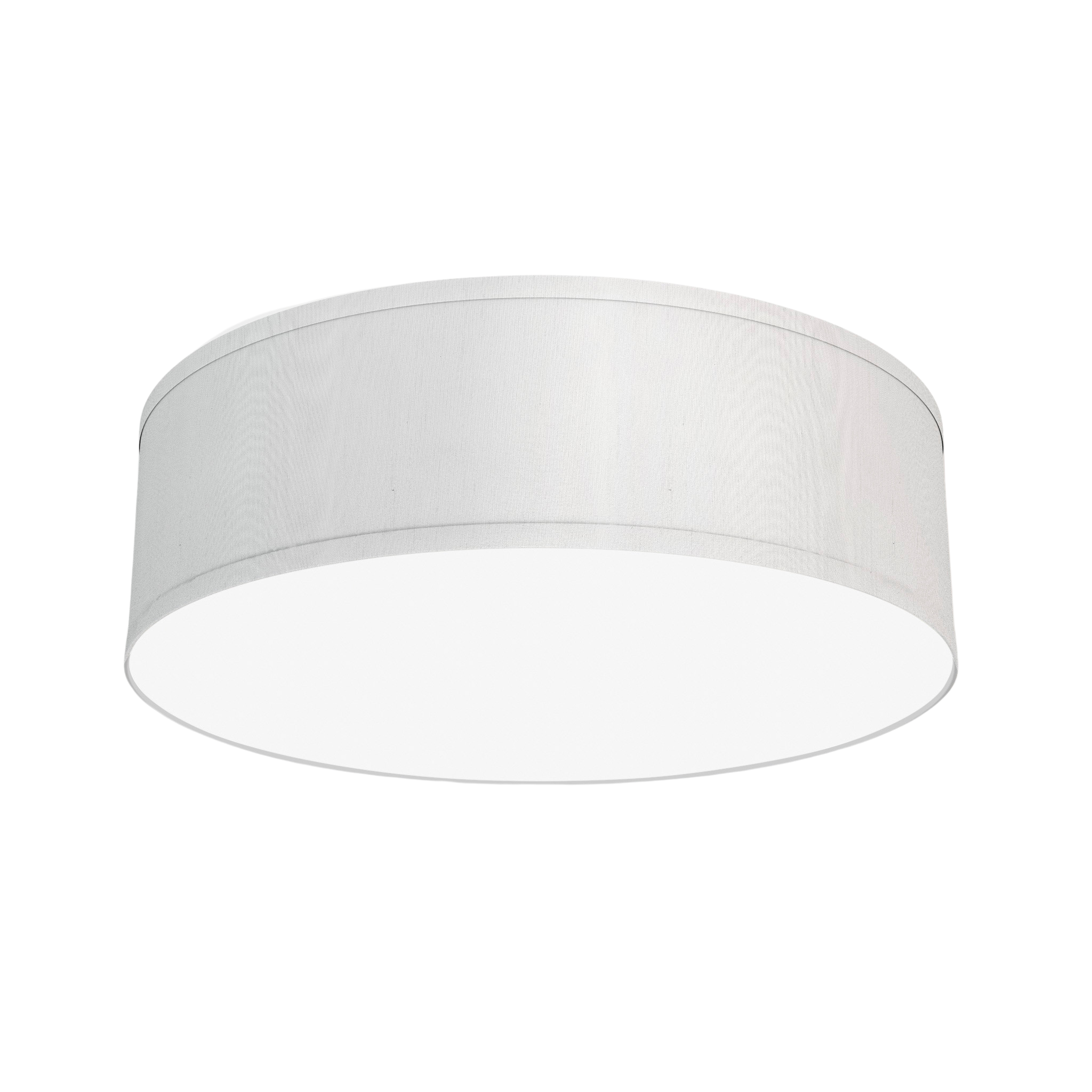 The Amy Semi Flush Mount from Seascape Fixtures in silk, white color.