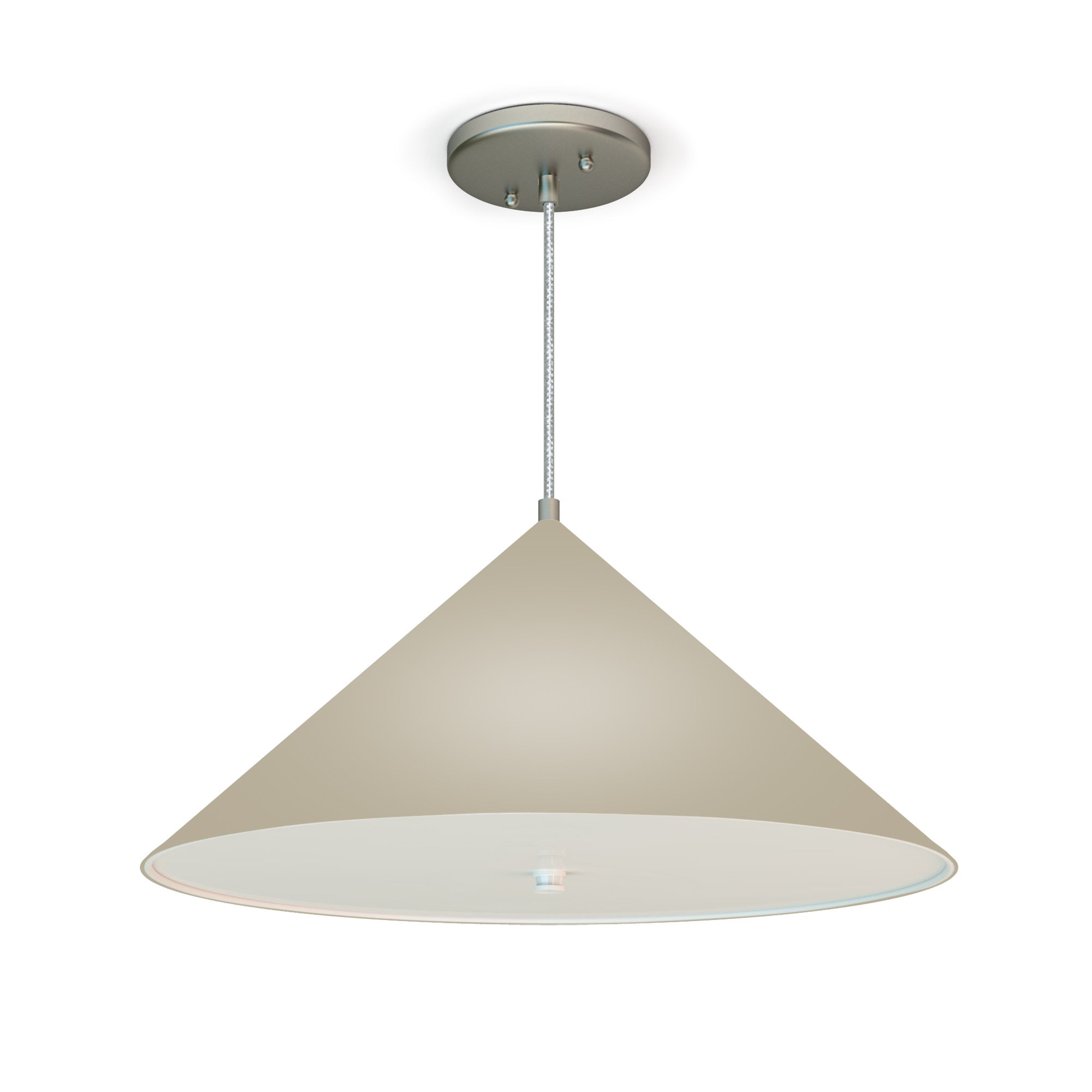 The Angelica hanging ceiling light is the perfect addition to any space within your home or hospitality project. Available in a variety of sizes with hand-tailored textured fabric or a photo veneer shade, this light brings texture and beauty to bars, kitchen islands, hallways, foyers, and bedrooms.