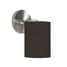 The Blair Wall Sconce from Seascape Fixtures in linen, black color.