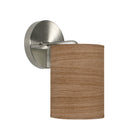 The Blair Wall Sconce from Seascape Fixtures in photo veneer, walnut color.