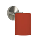 The Blair Wall Sconce from Seascape Fixtures in silk, burgundy color.