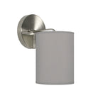 The Blair Wall Sconce from Seascape Fixtures in silk, gunmetal color.