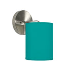 The Blair Wall Sconce from Seascape Fixtures in silk, turquoise color.