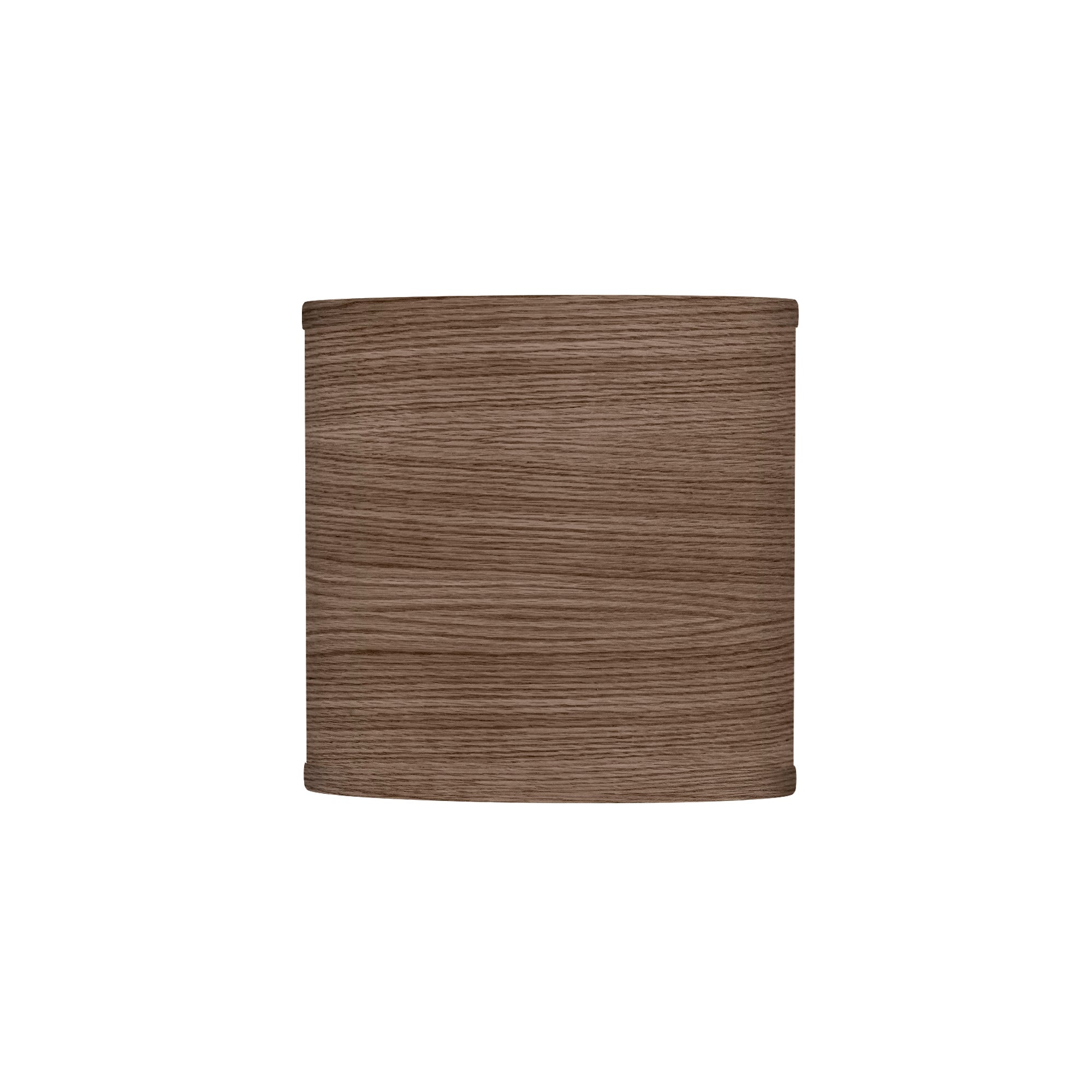 The Bryant Wall Sconce from Seascape Fixtures with a photo veneer shade in walnut color.