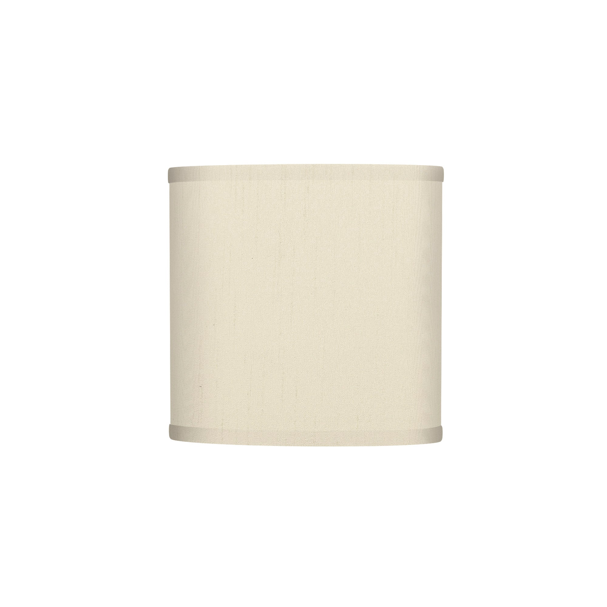 The Bryant Wall Sconce from Seascape Fixtures with a silk shade in cream color.