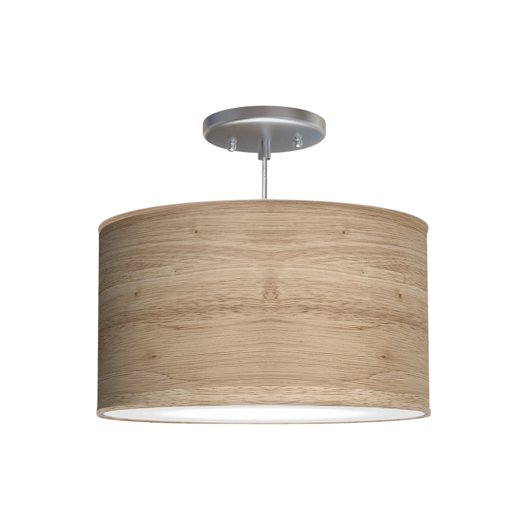 The Gab Hanging Lamp from Seascape Fixtures with a photo veneer shade in natural color.