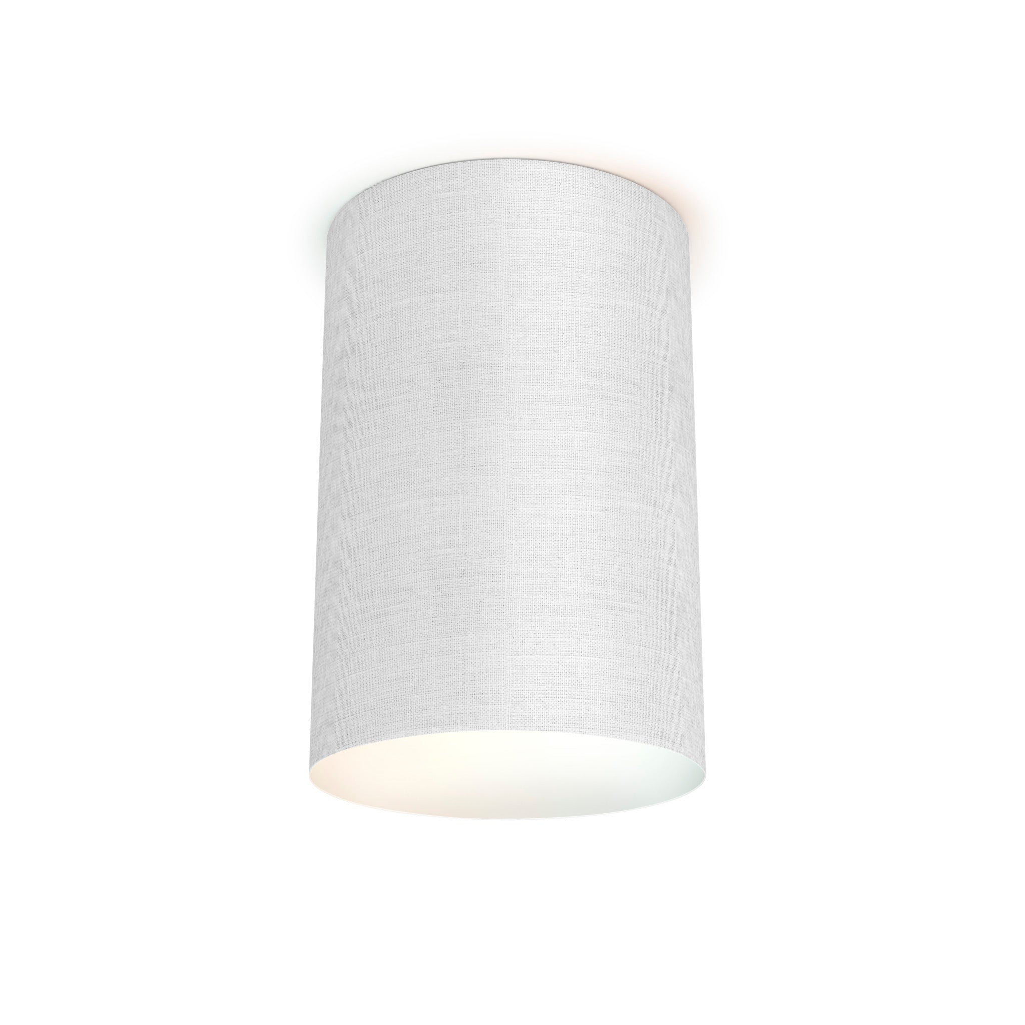 The Lily Flush Mount from Seascape Fixtures in linen, white color.