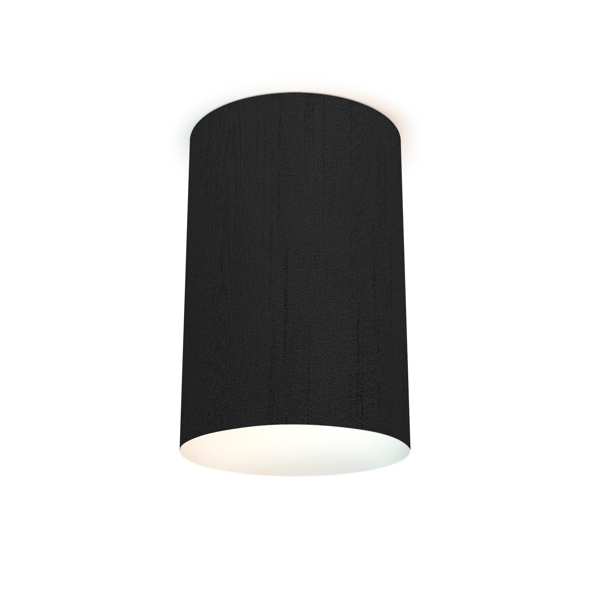 The Lily Flush Mount from Seascape Fixtures in silk, ebony color.