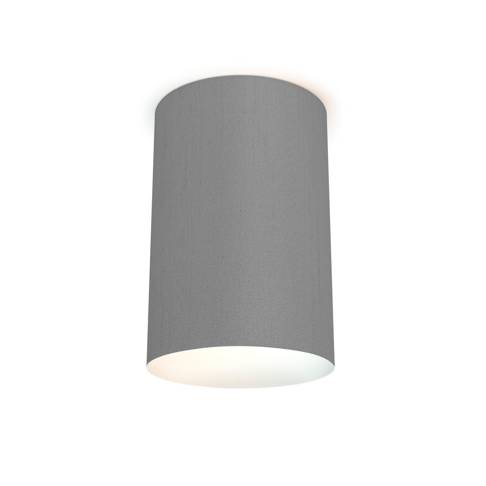 The Lily Flush Mount from Seascape Fixtures in silk, gunmetal color.