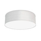 The Lisa Flush Mount from Seascape Fixtures in linen, white color.