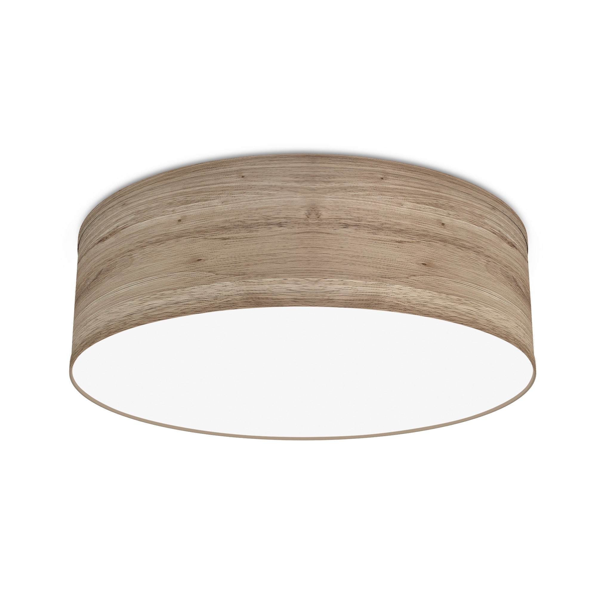 The Lisa Flush Mount from Seascape Fixtures in photo veneer, natural color.