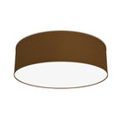 The Lisa Flush Mount from Seascape Fixtures in silk, antique copper color.