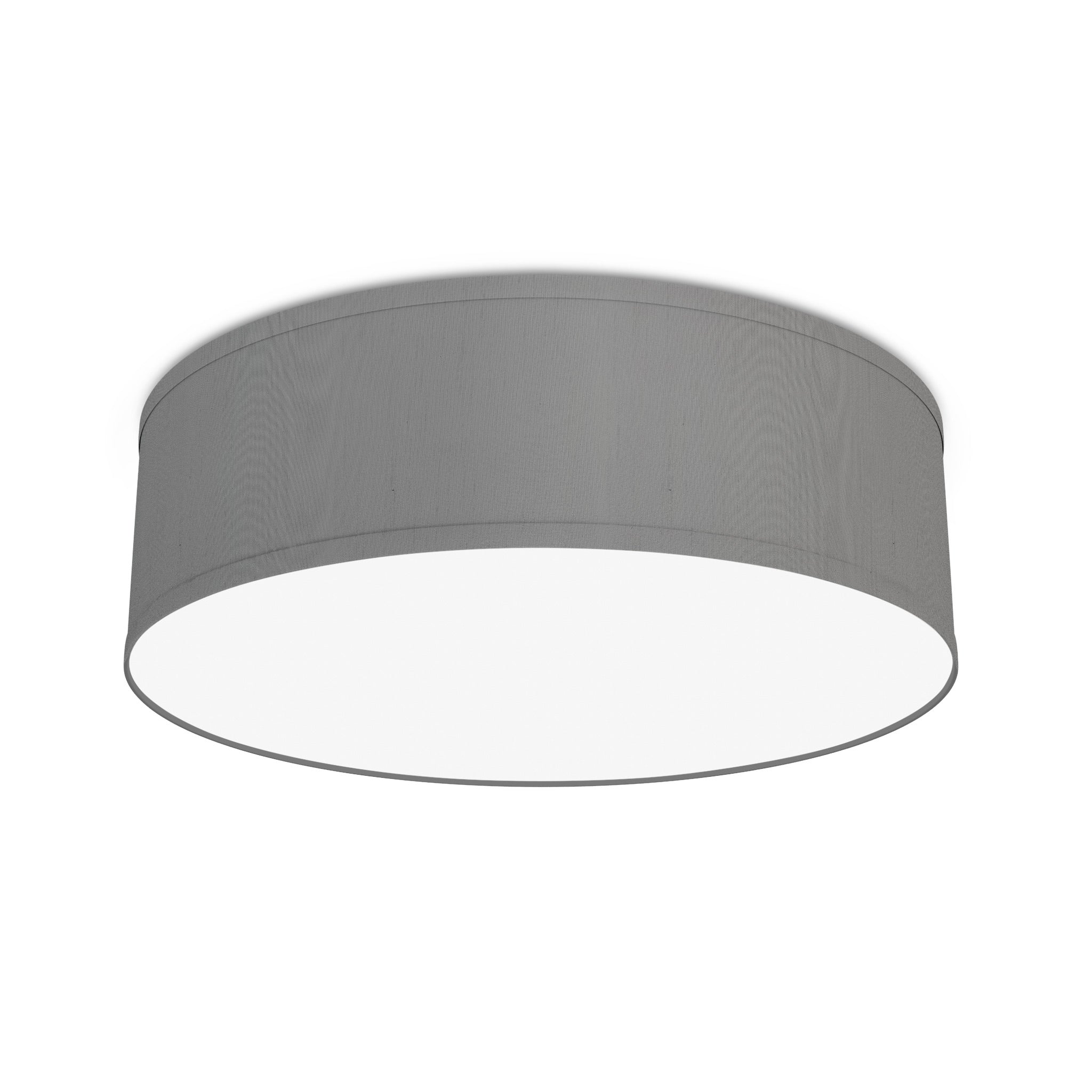 The Lisa Flush Mount from Seascape Fixtures in silk, gunmetal color.