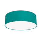 The Lisa Flush Mount from Seascape Fixtures in silk, turquoise color.