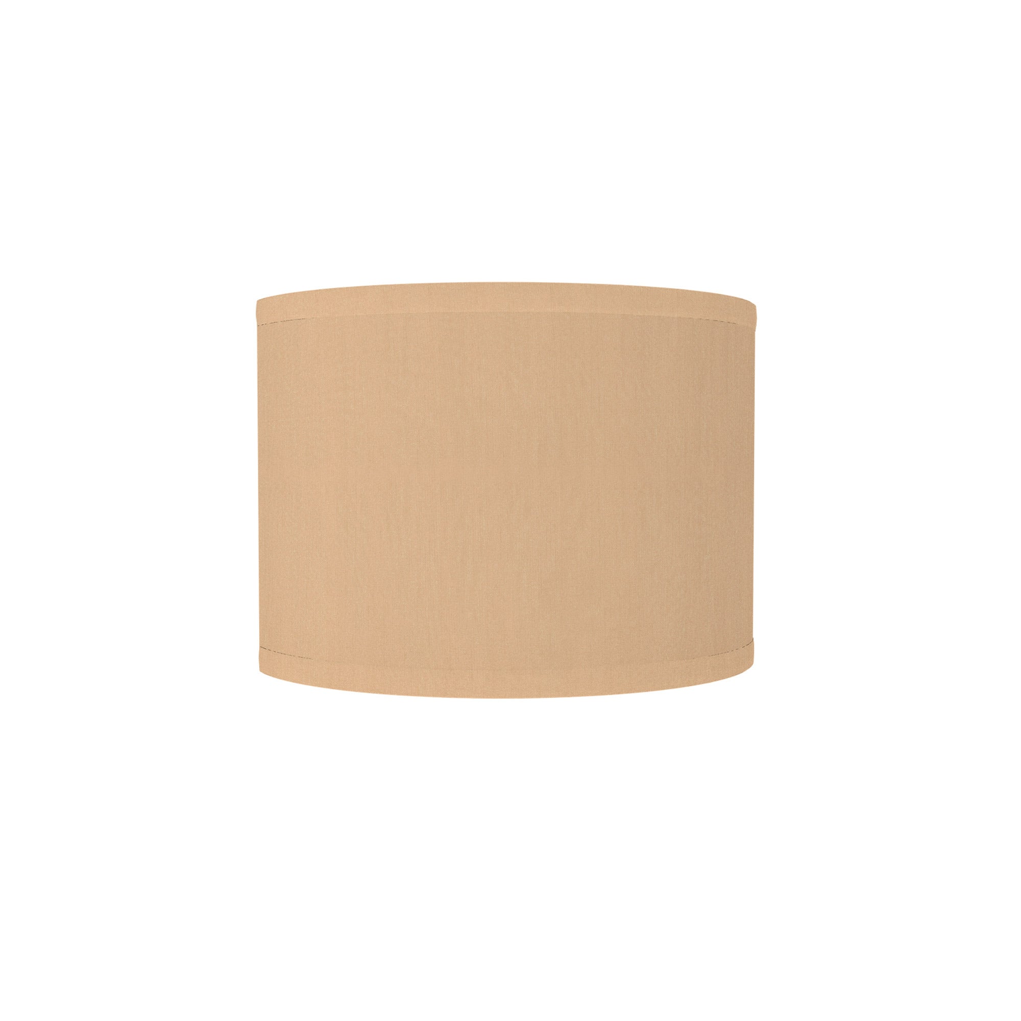 The Bryce Wall Sconce from Seascape Fixtures with a silk shade in champagne color.