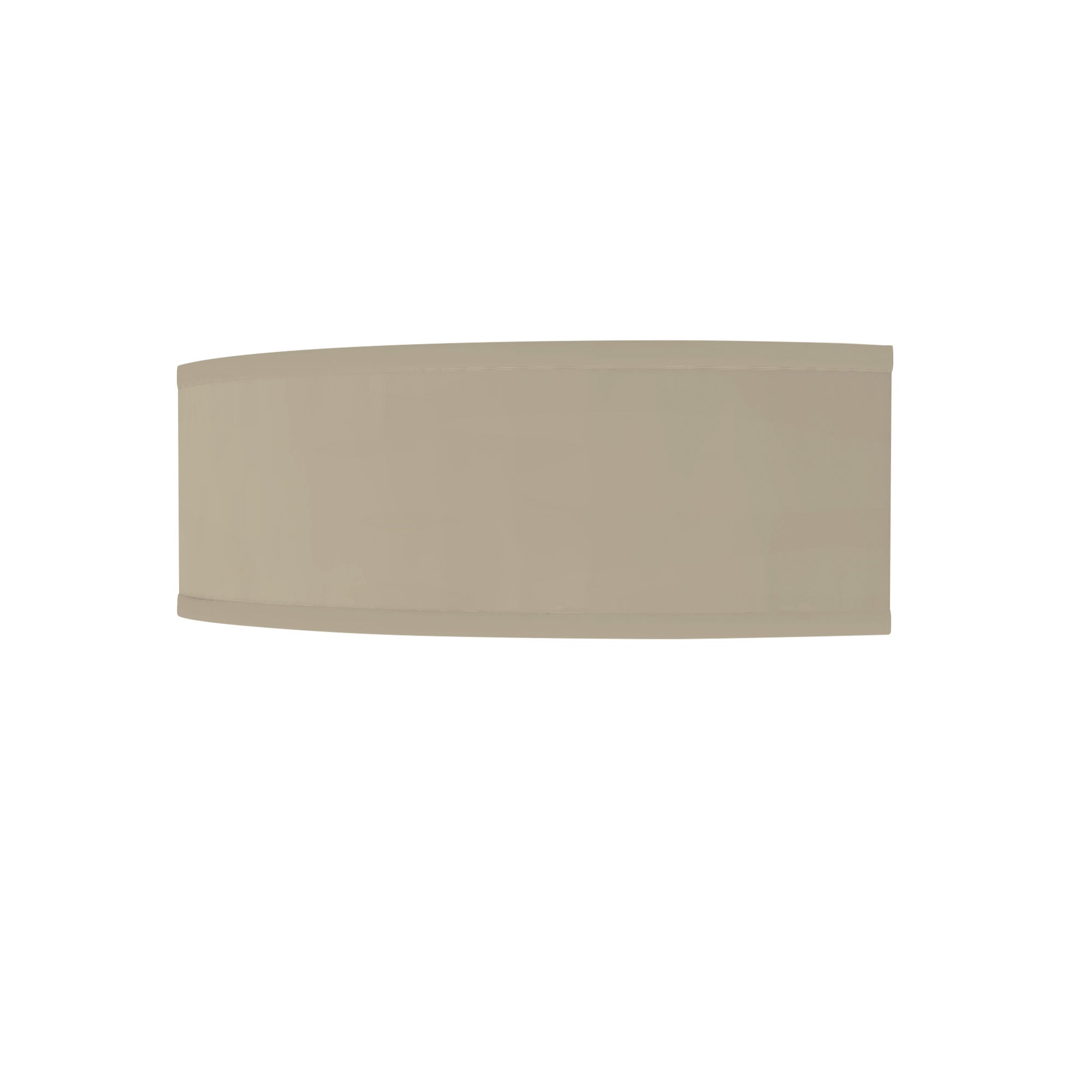 The Mora Wall Sconce from Seascape Fixtures with a linen shade in tan color.