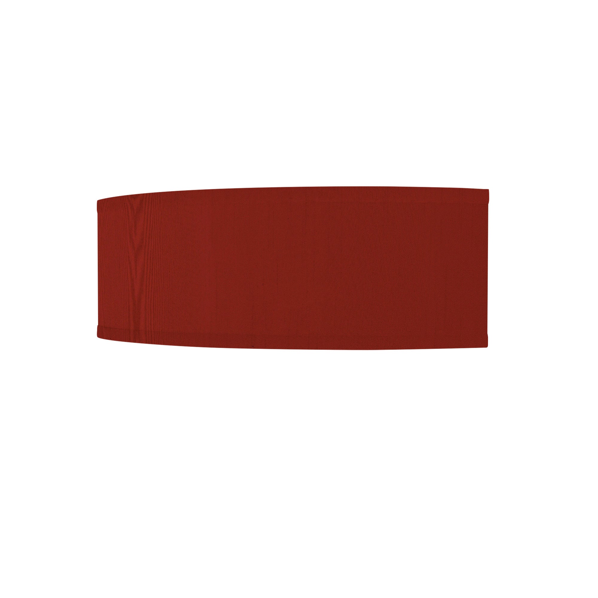 The Mora Wall Sconce from Seascape Fixtures with a silk shade in burgundy color.