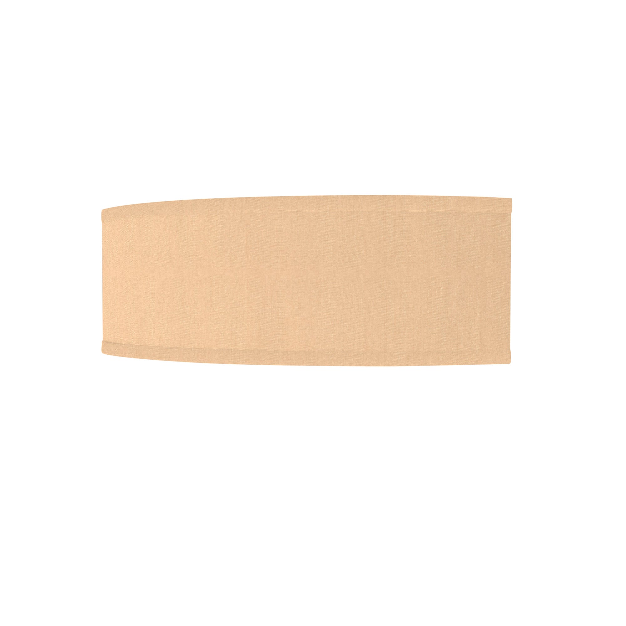 The Mora Wall Sconce from Seascape Fixtures with a silk shade in champagne color.