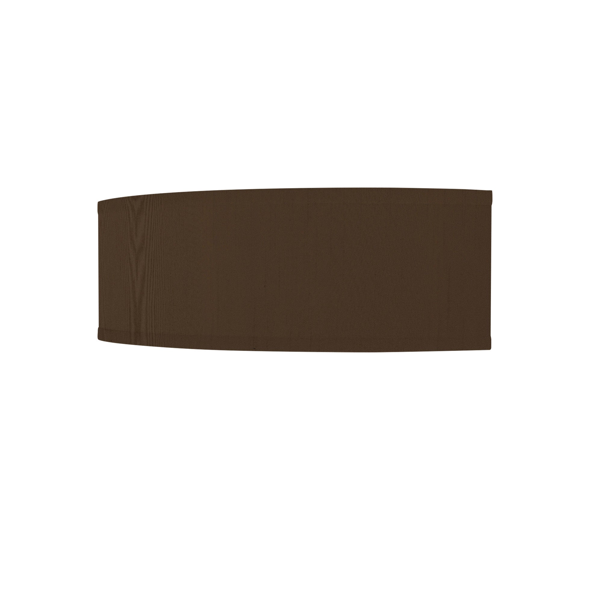 The Mora Wall Sconce from Seascape Fixtures with a silk shade in chocolate color.