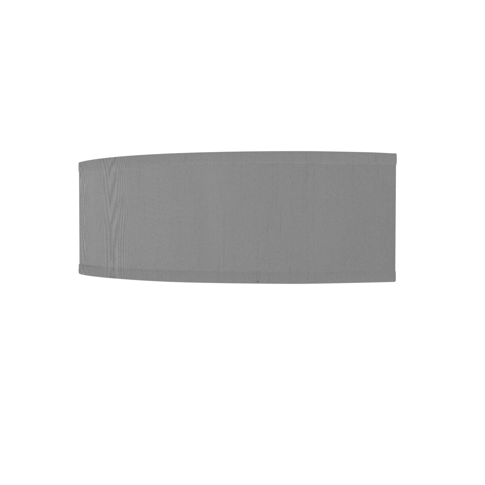 The Mora Wall Sconce from Seascape Fixtures with a silk shade in gunmetal color.