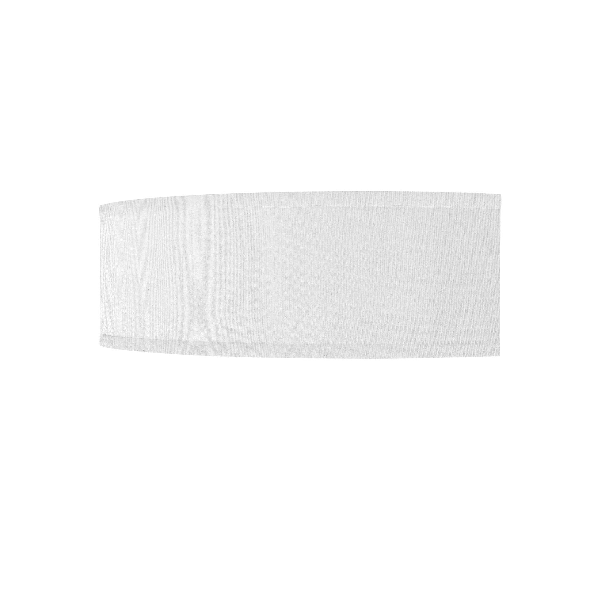 The Mora Wall Sconce from Seascape Fixtures with a silk shade in white color.
