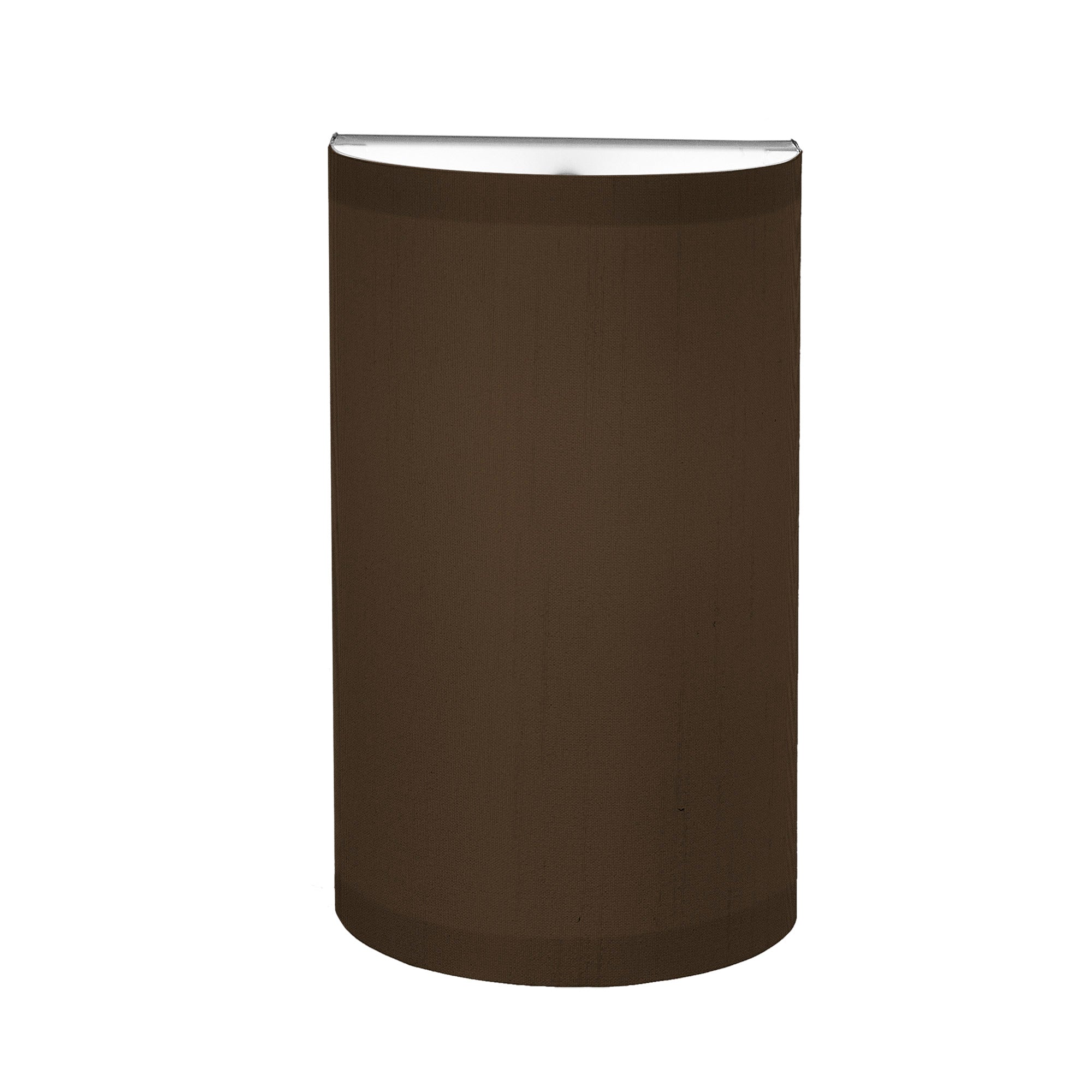 The Myra Wall Sconce from Seascape Fixtures in silk, chocolate color.