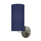The Uma Wall Sconce from Seascape Fixtures in linen, navy color.