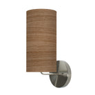 The Uma Wall Sconce from Seascape Fixtures in photo veneer, walnut color.