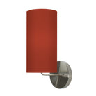 The Uma Wall Sconce from Seascape Fixtures in silk, burgundy color.