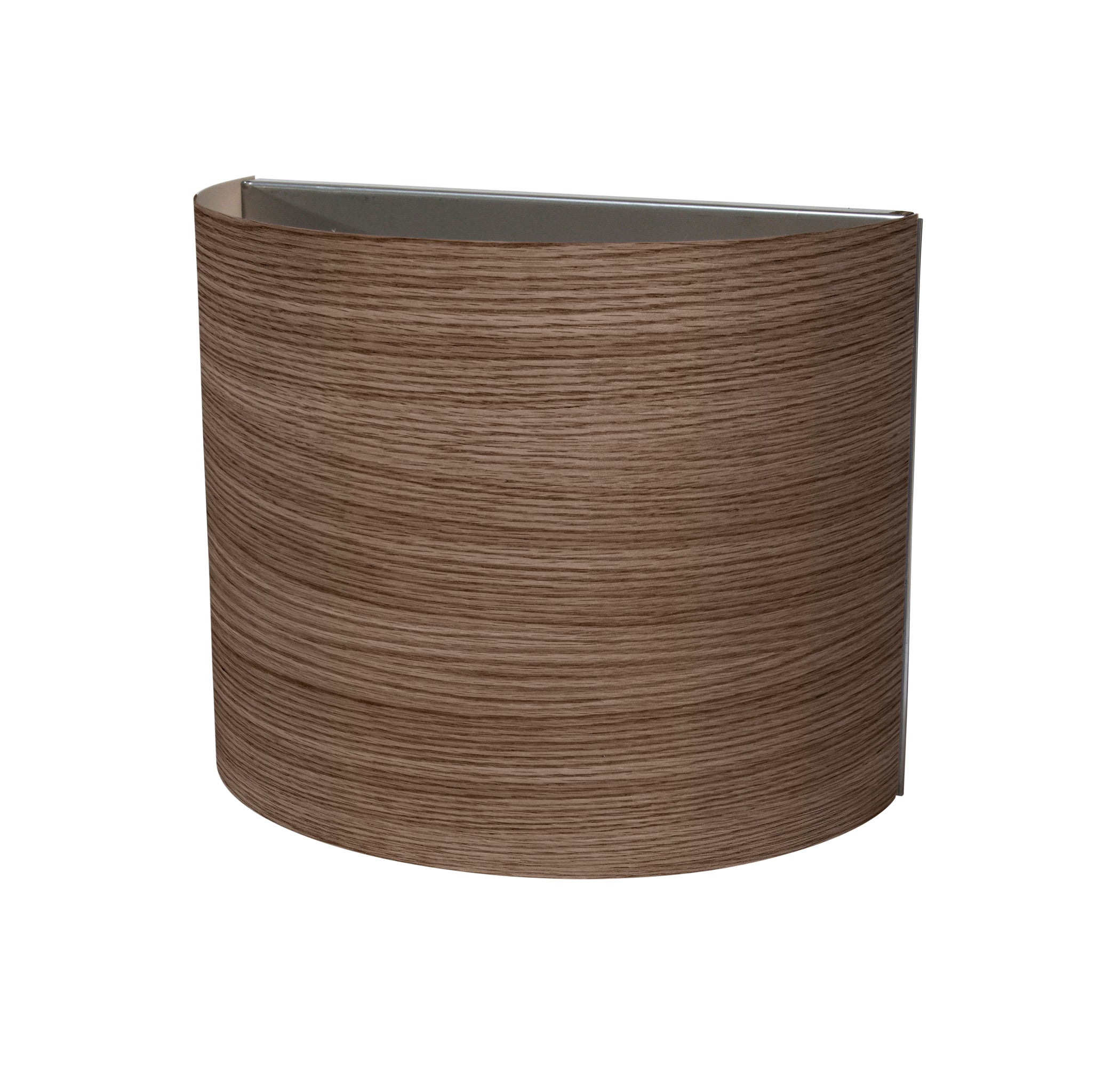 The Vita Wall Sconce from Seascape Fixtures in photo veneer, walnut color.