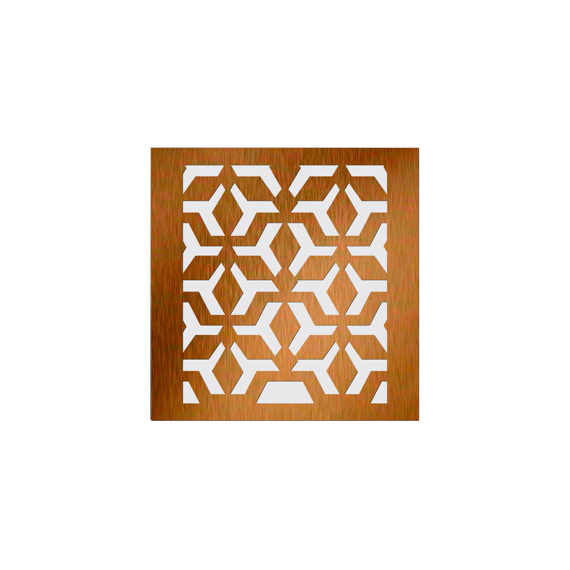 The Zen Wall Sconce from Seascape Fixtures, Aztec style in gold color.